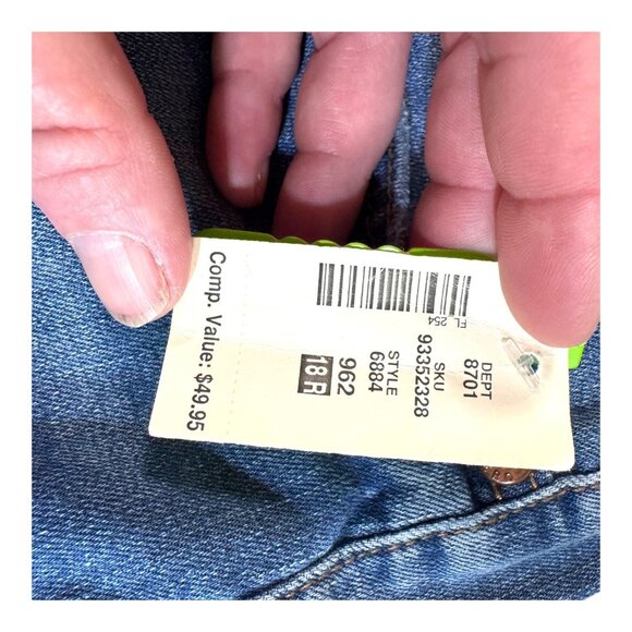 Aero High Rise Jegging Womens Size 18R Seriously Stretchy Denim Blue New w/ Tags - Picture 5 of 9